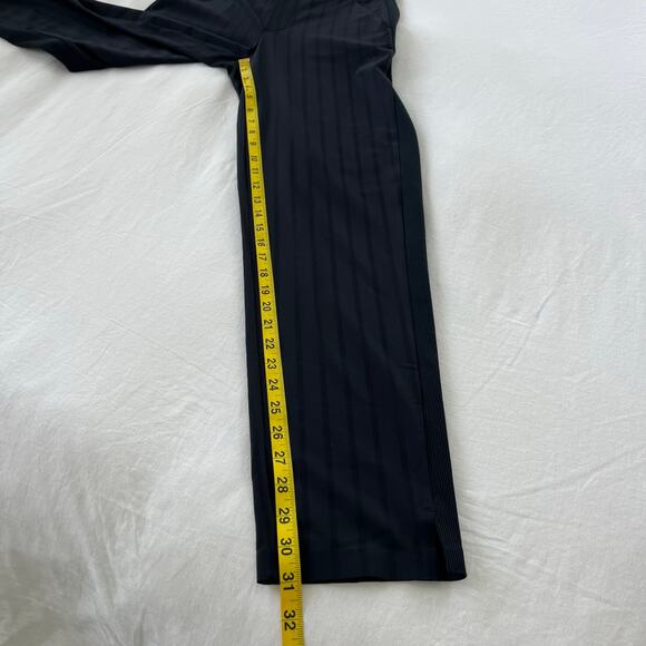 Athleta Brooklyn Ankle Activewear Pant in Black Gloss Stripe, Size 0 Tall - Picture 8 of 13